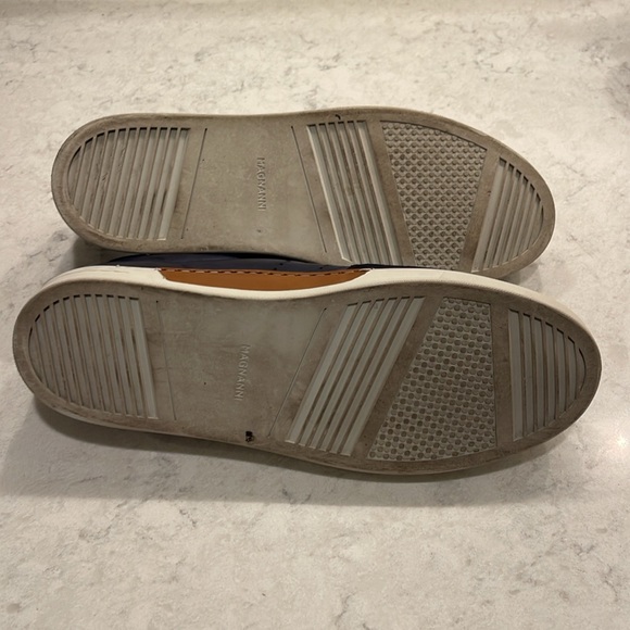 Magnanni Shoes, Navy Leather and Suede Sneakers, size 9 - Picture 10 of 10